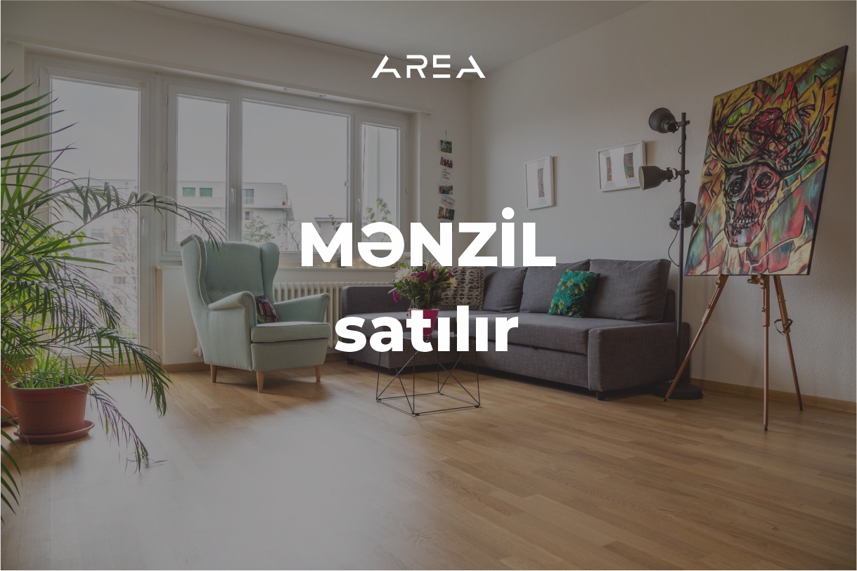 A two-bedroom apartment is for sale on Azadlıq Avenue.